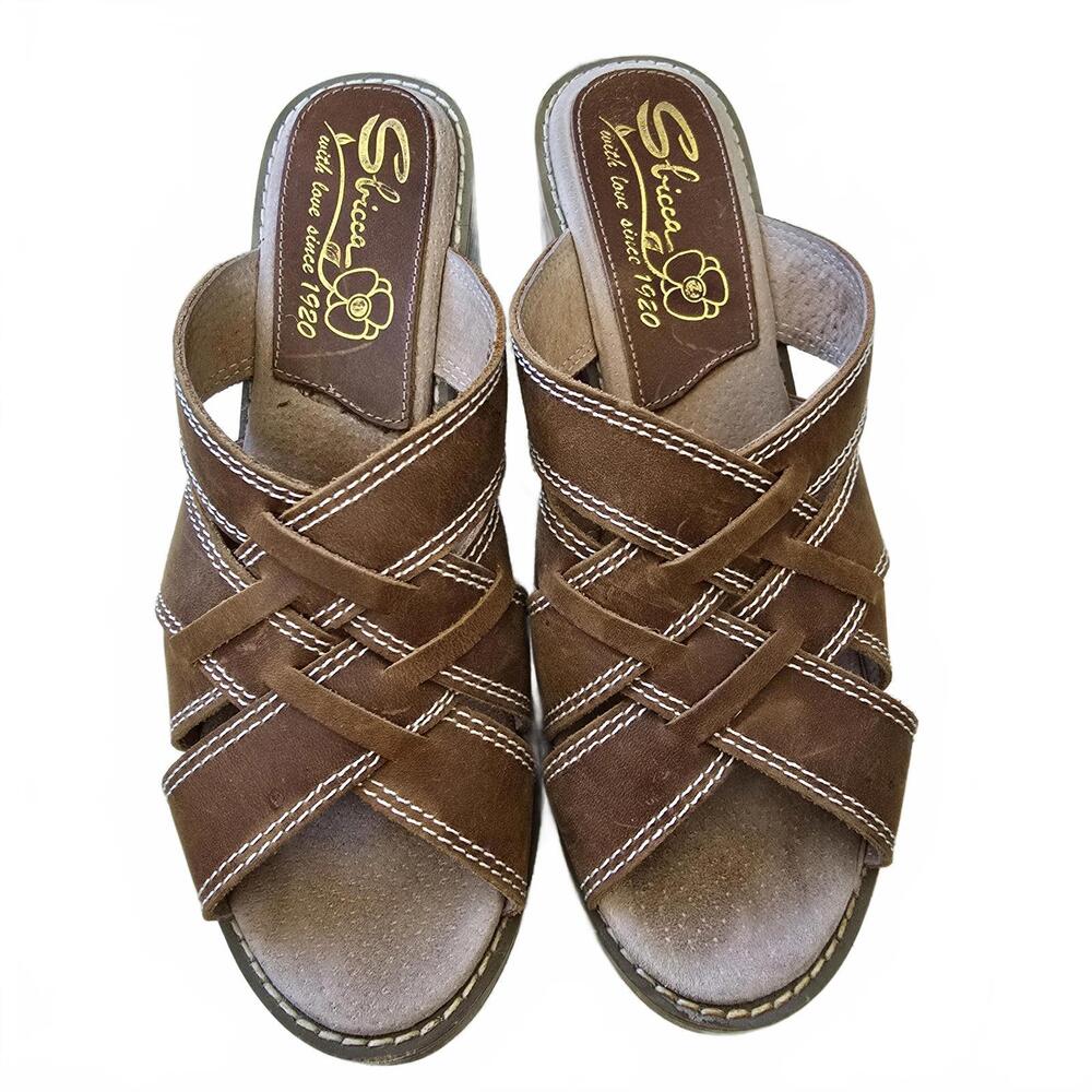 Sibica Stylish Brown Strappy High Heel Sandals - Picture 2 of 4